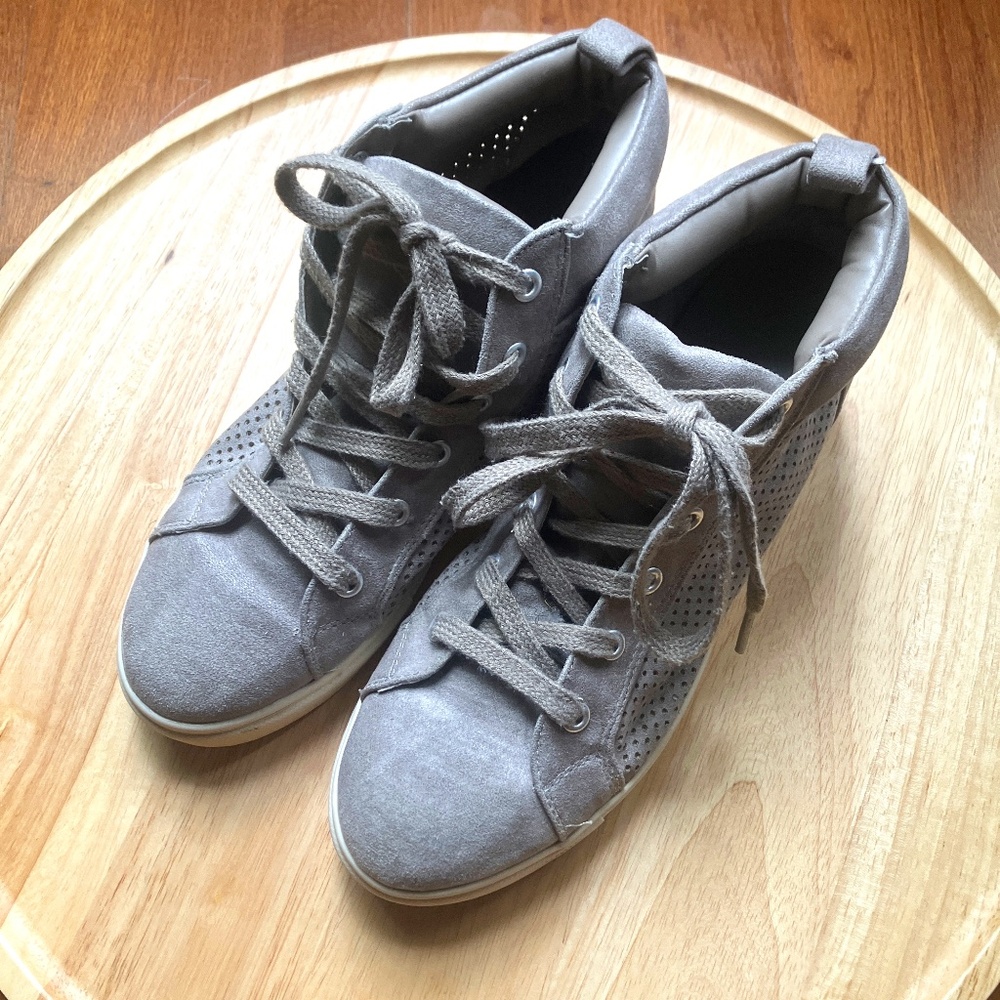Grey Hightop Sneakers